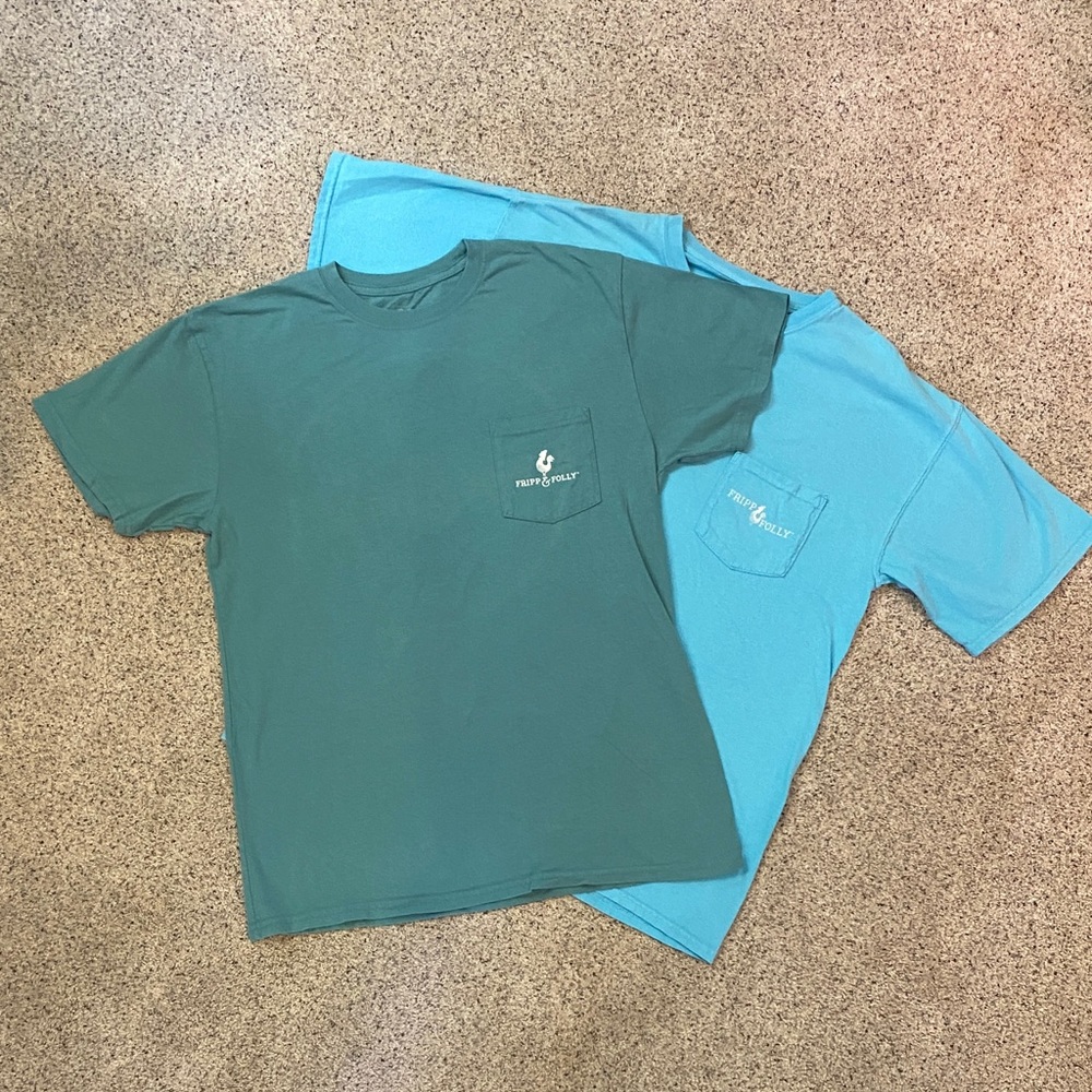Fripp & Folly Teal and Blue T-Shirts (2)